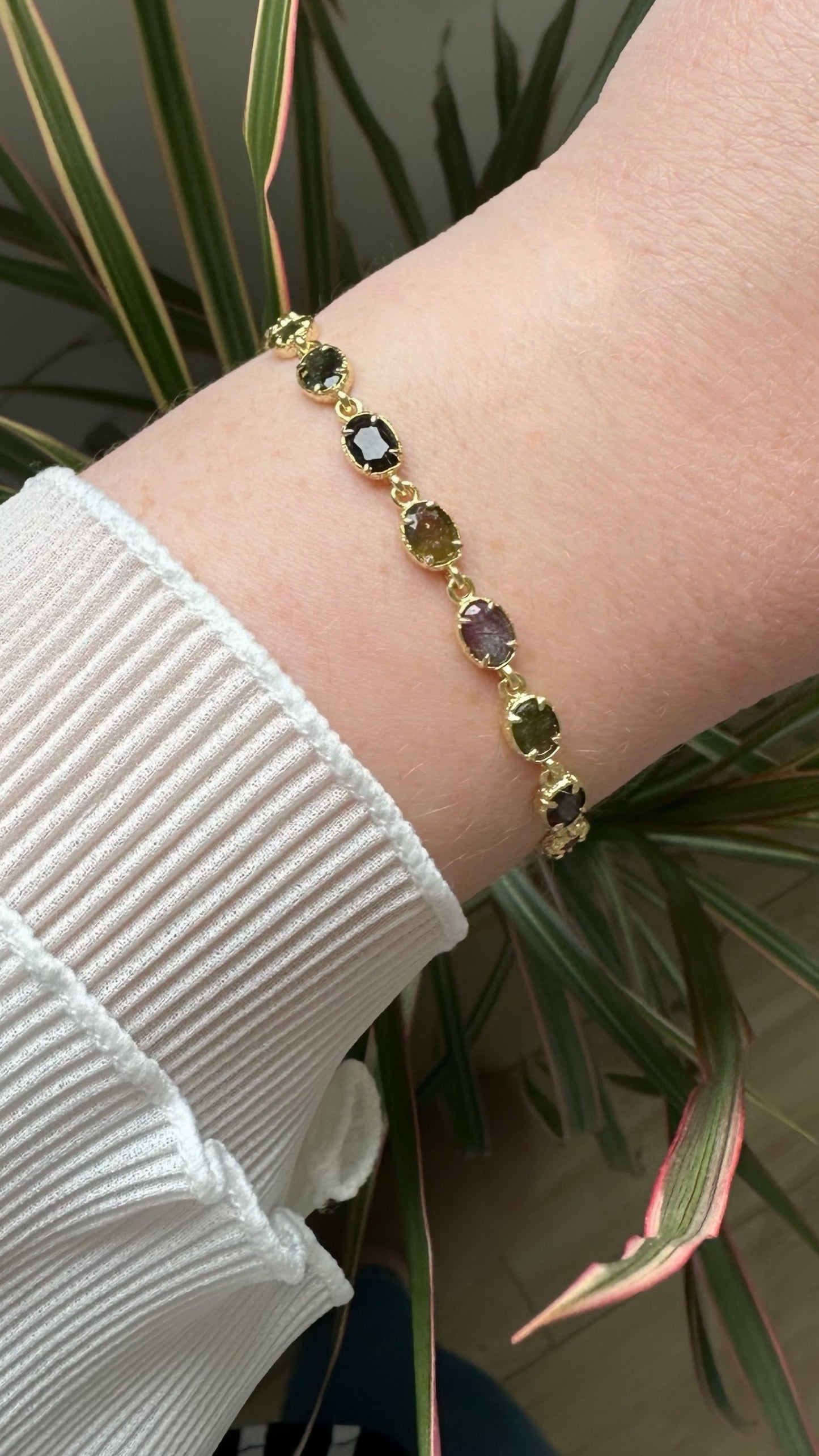Bracelet "Eden" tourmaline multicolore