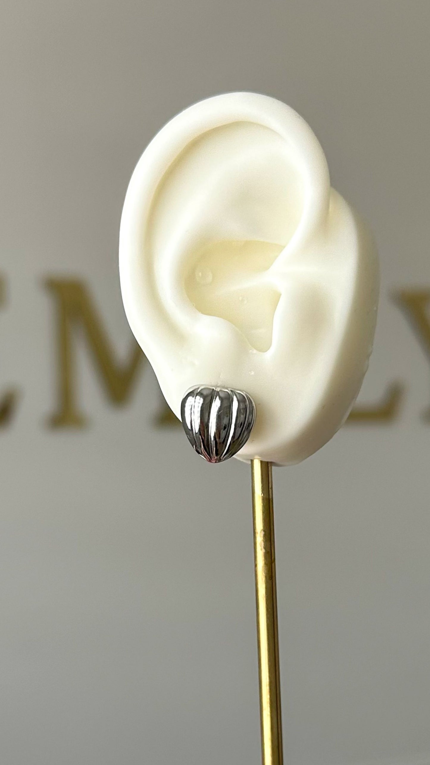 Boucles "Elia" argenté