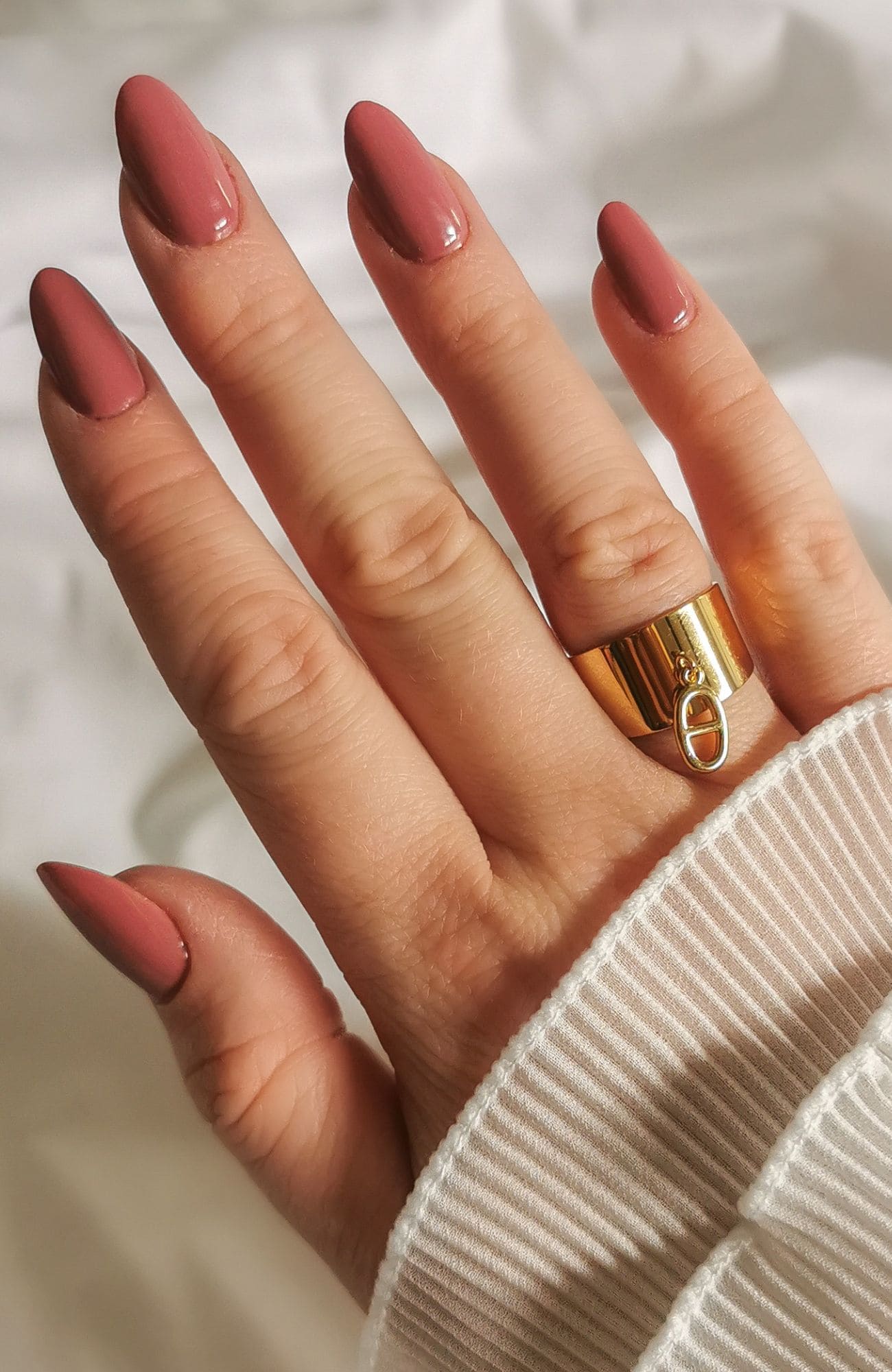 Bague "Ambre breloque"