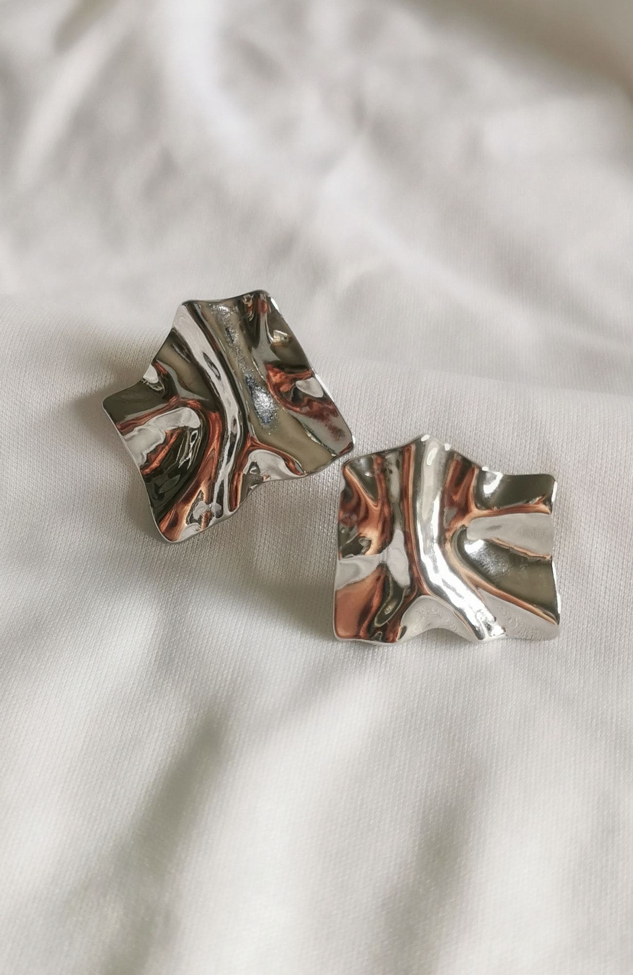 Boucles "Elena" argenté