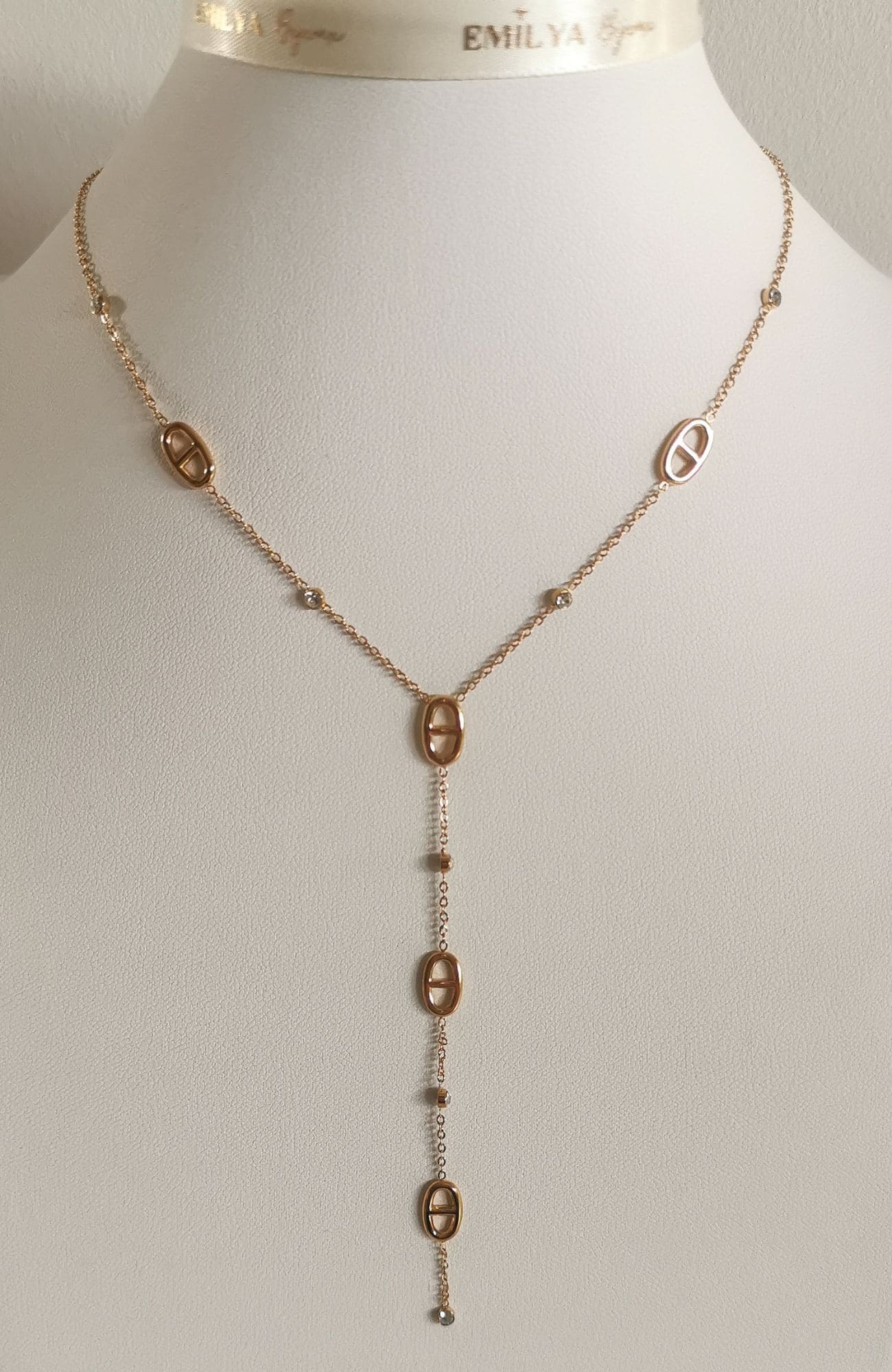 Collier "Ambre long"