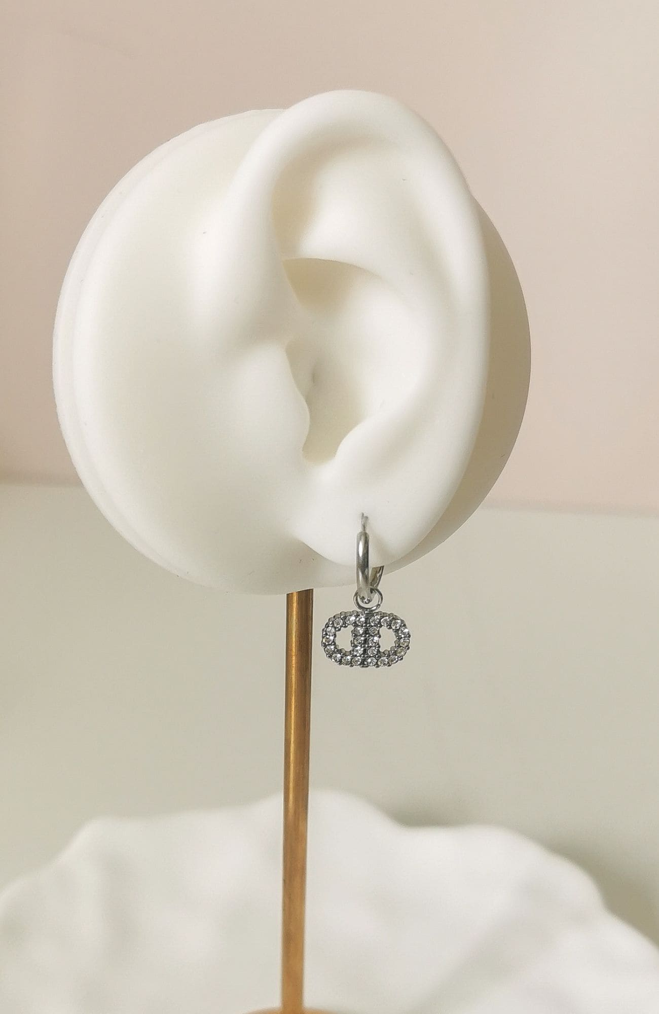 Boucles "Dina" anneaux argenté