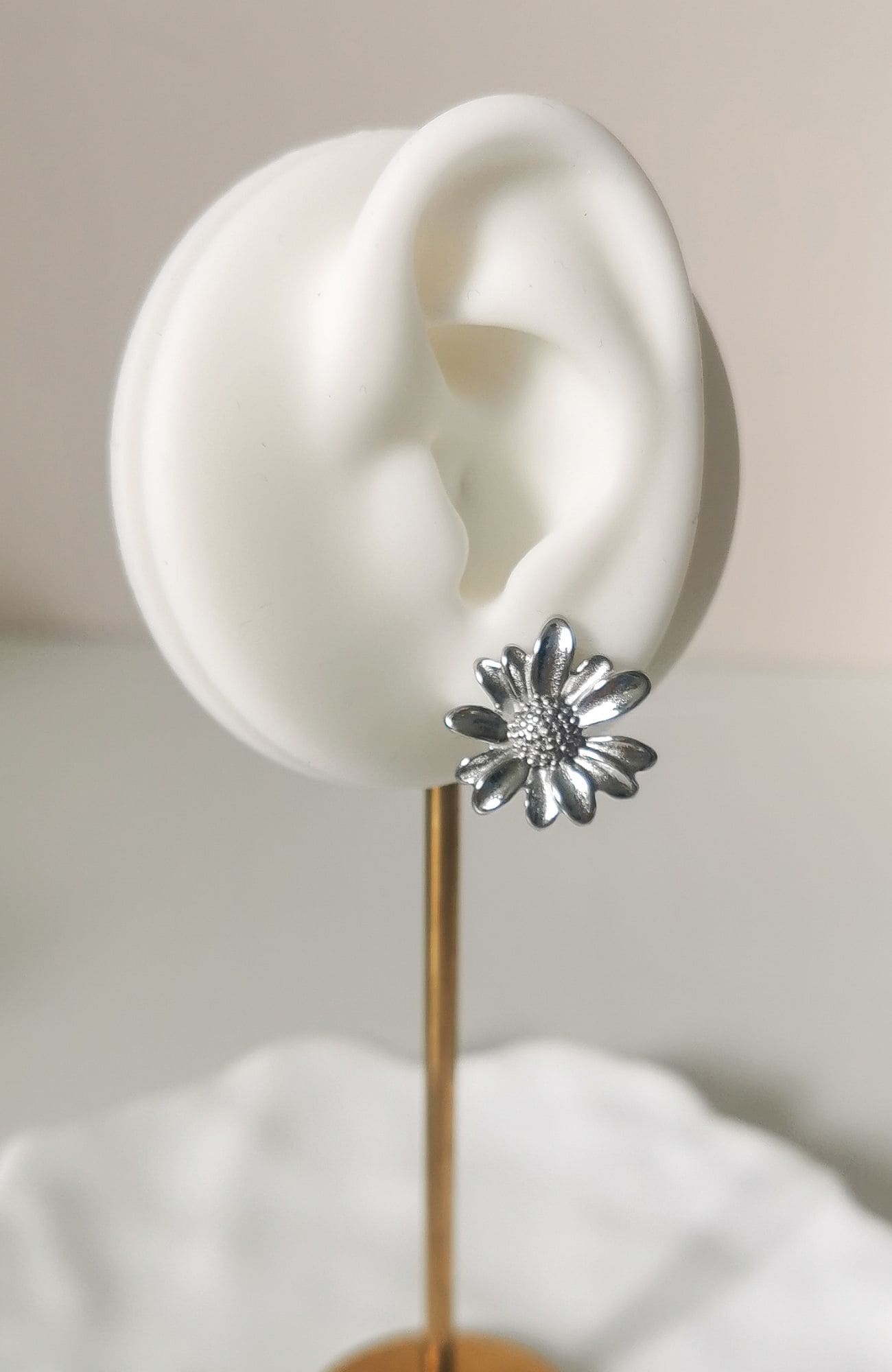 Boucles "Ivy" argenté