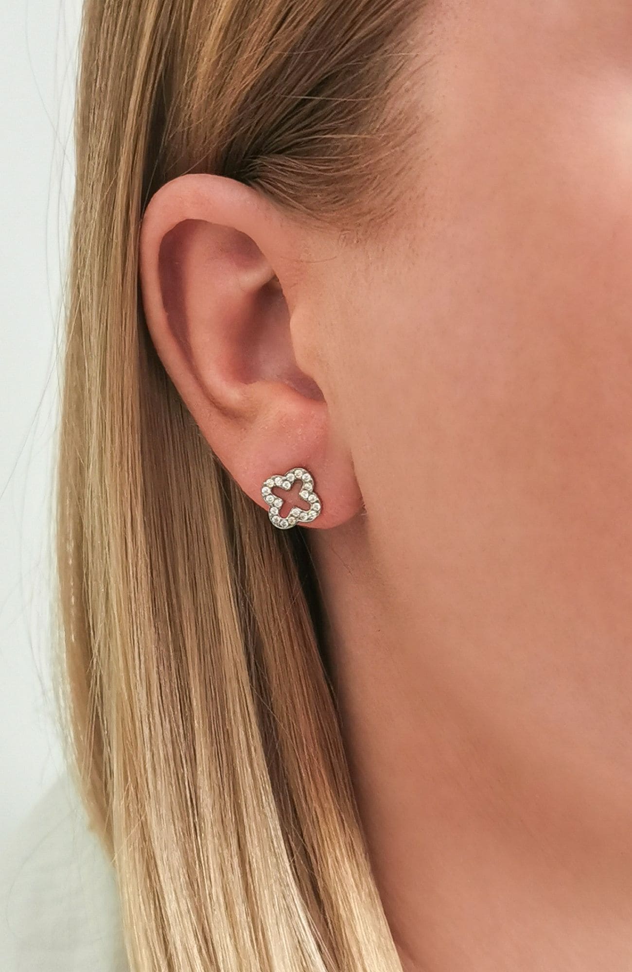 Boucles "Grace" argenté