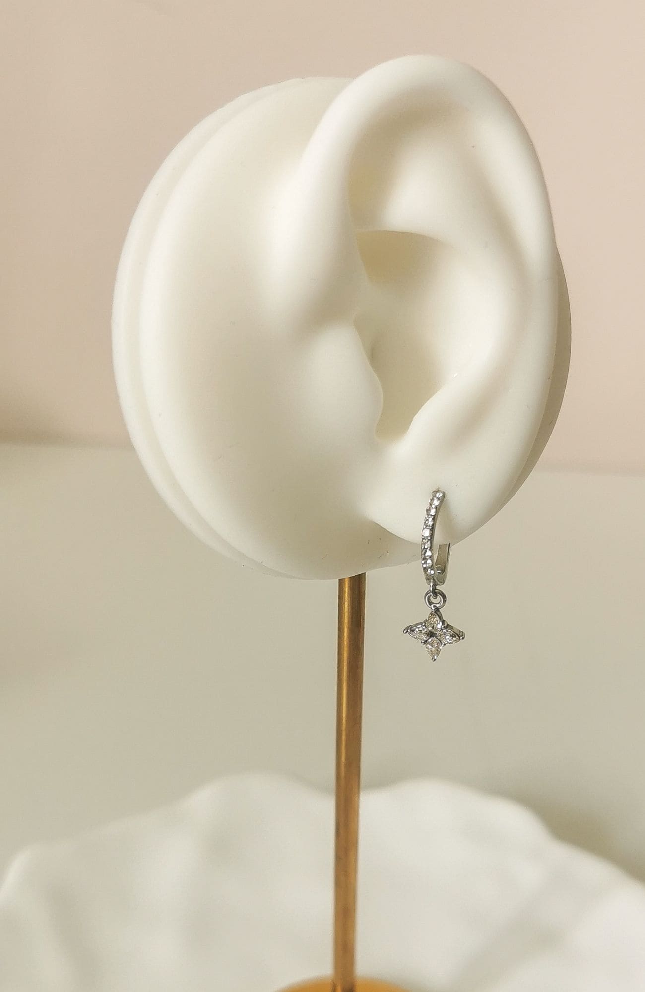 Boucles "Hazel" argenté