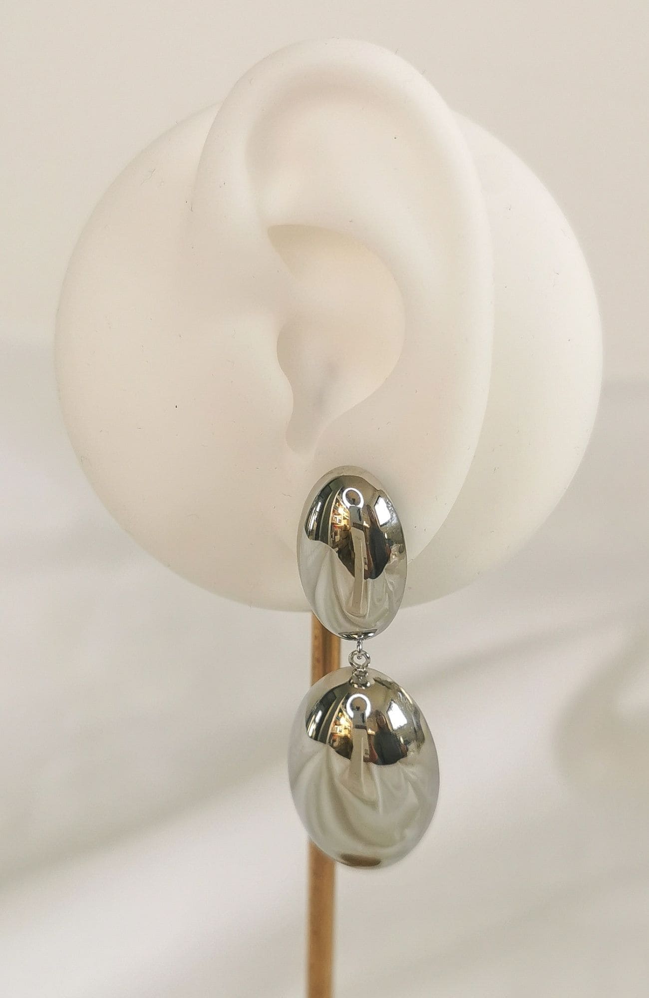 Boucles "Alizée" argenté