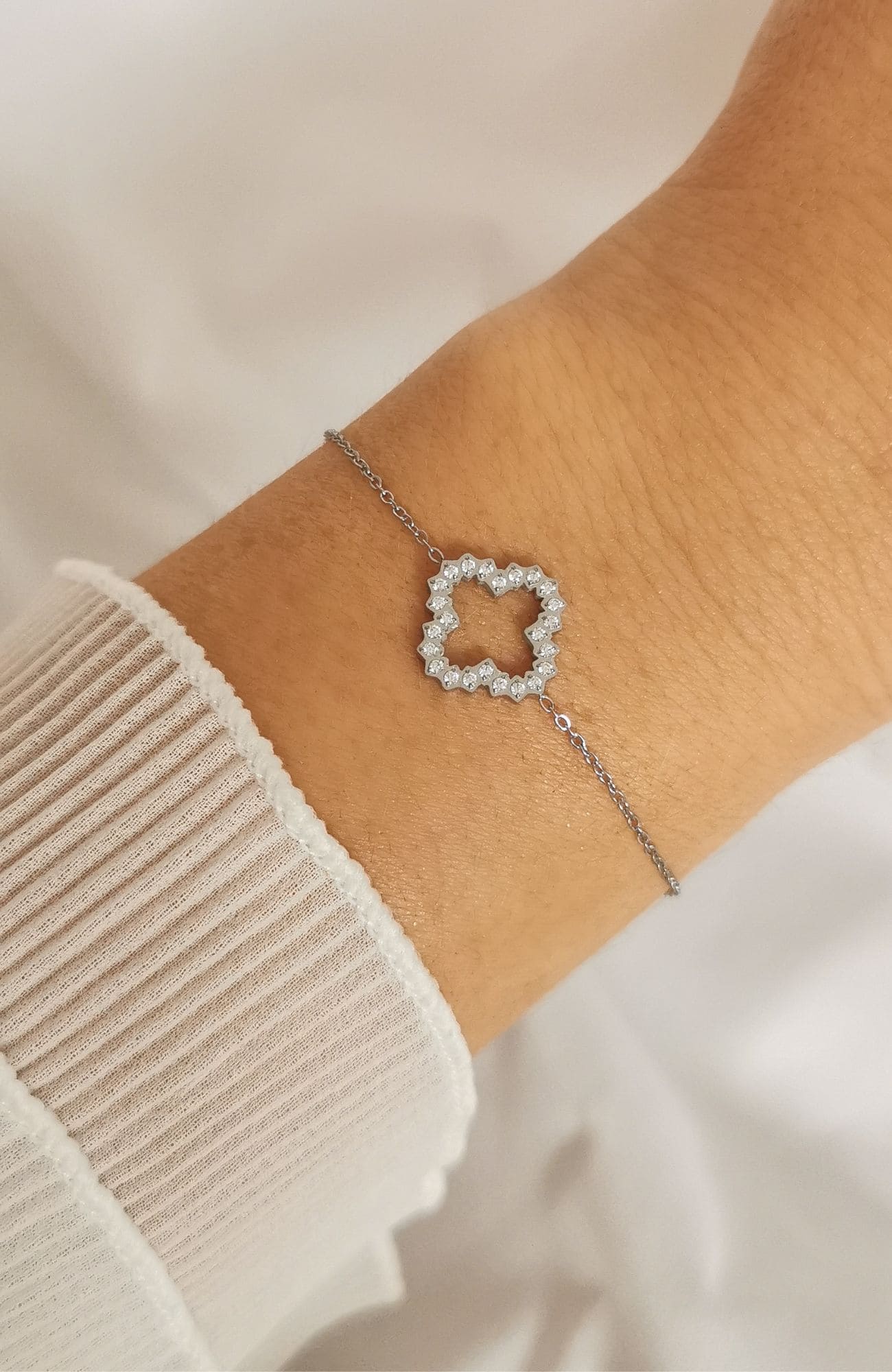 Bracelet "Chloé" argenté