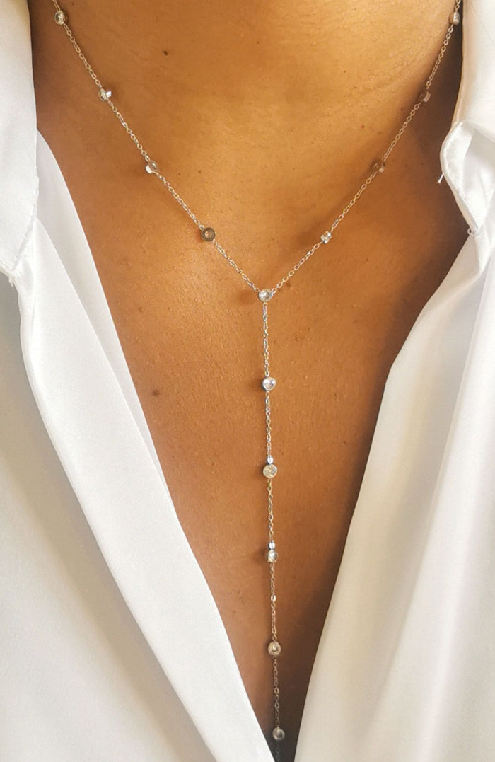 Collier "Iris" argenté