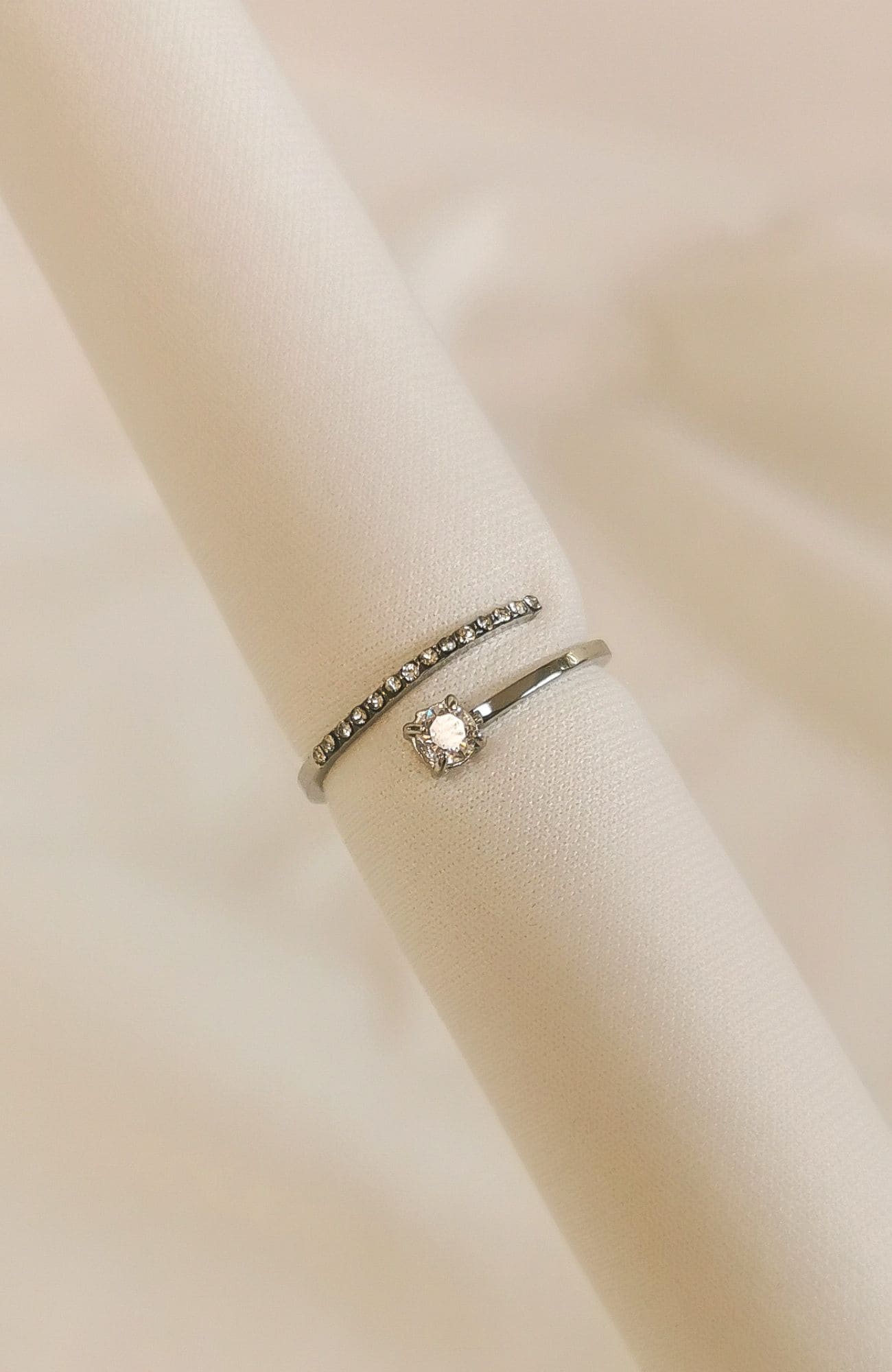 Bague "Lénie" argenté