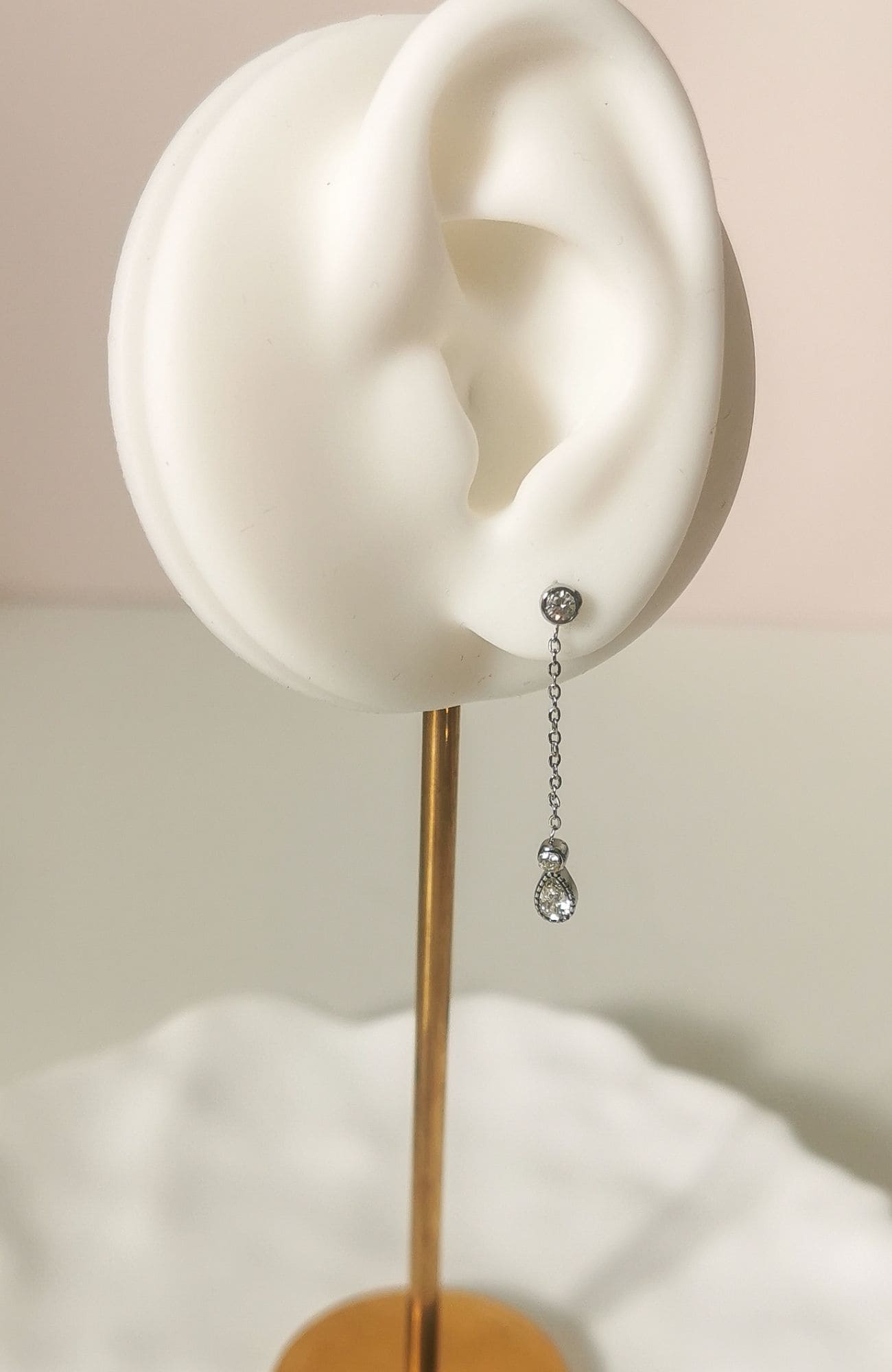 Boucles "Junia" argenté