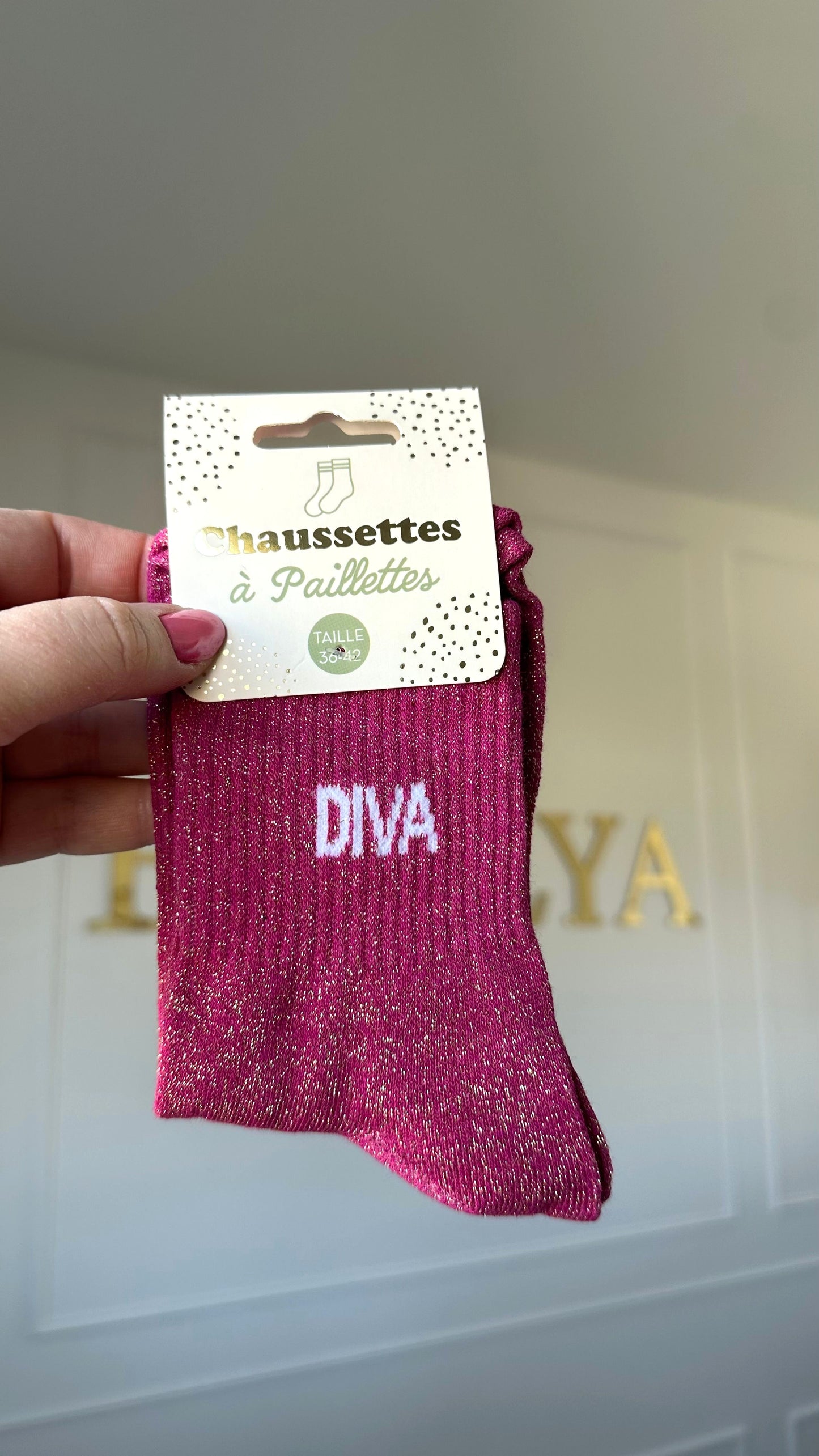 chaussettes à paillettes cadeau femme idéal