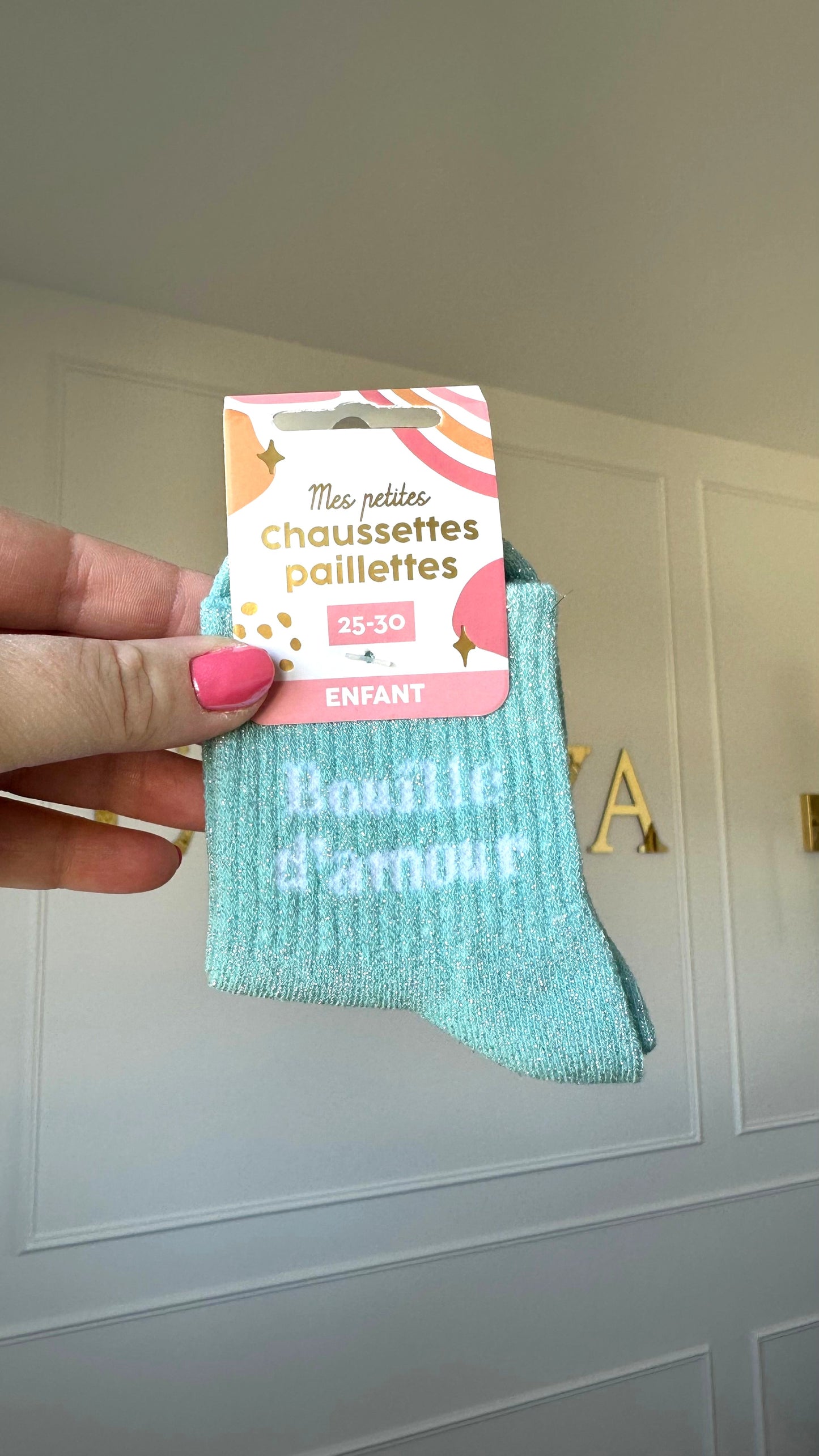 chaussettes à paillettes enfant