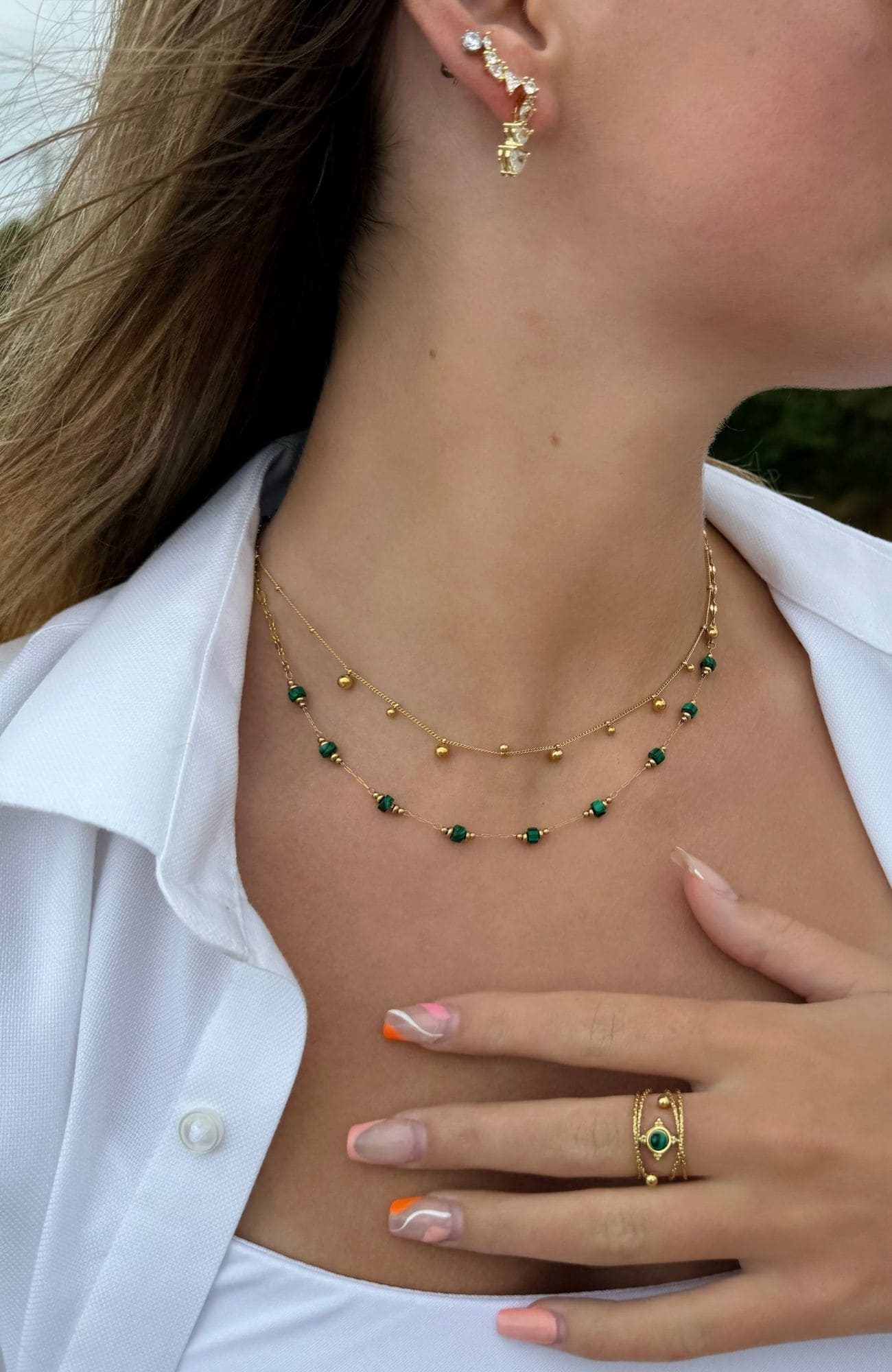 Collier "Fiby" Vert