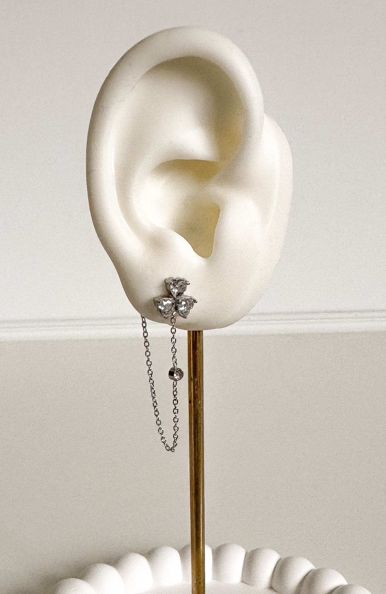 Boucles "Valentine" argenté