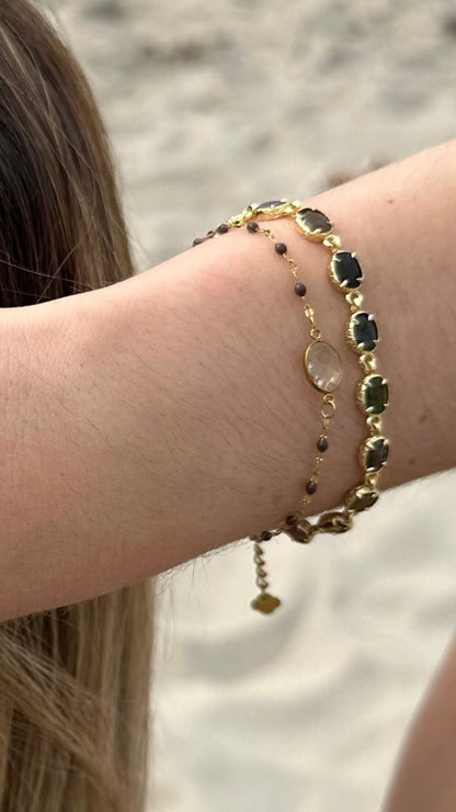 Bracelet "Eden" tourmaline multicolore