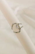 Bague Cali argentée entrelacée en acier inoxydable - Emilya Bijoux
