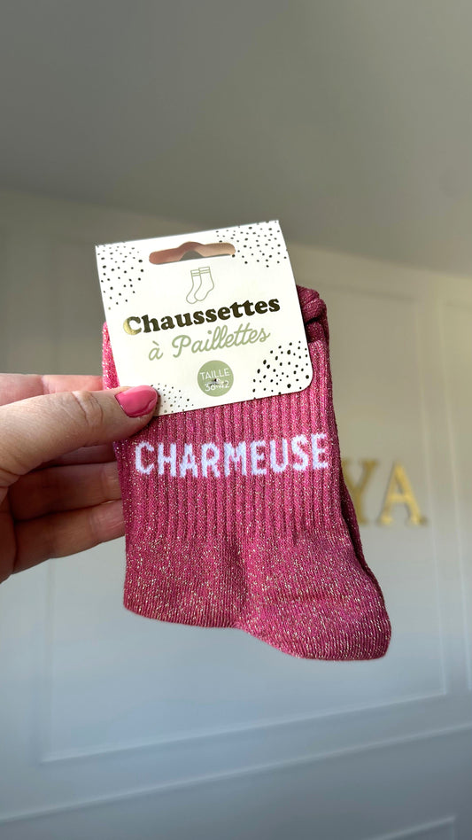 chaussettes à paillettes à offrir, cadeau parfait pour femme 