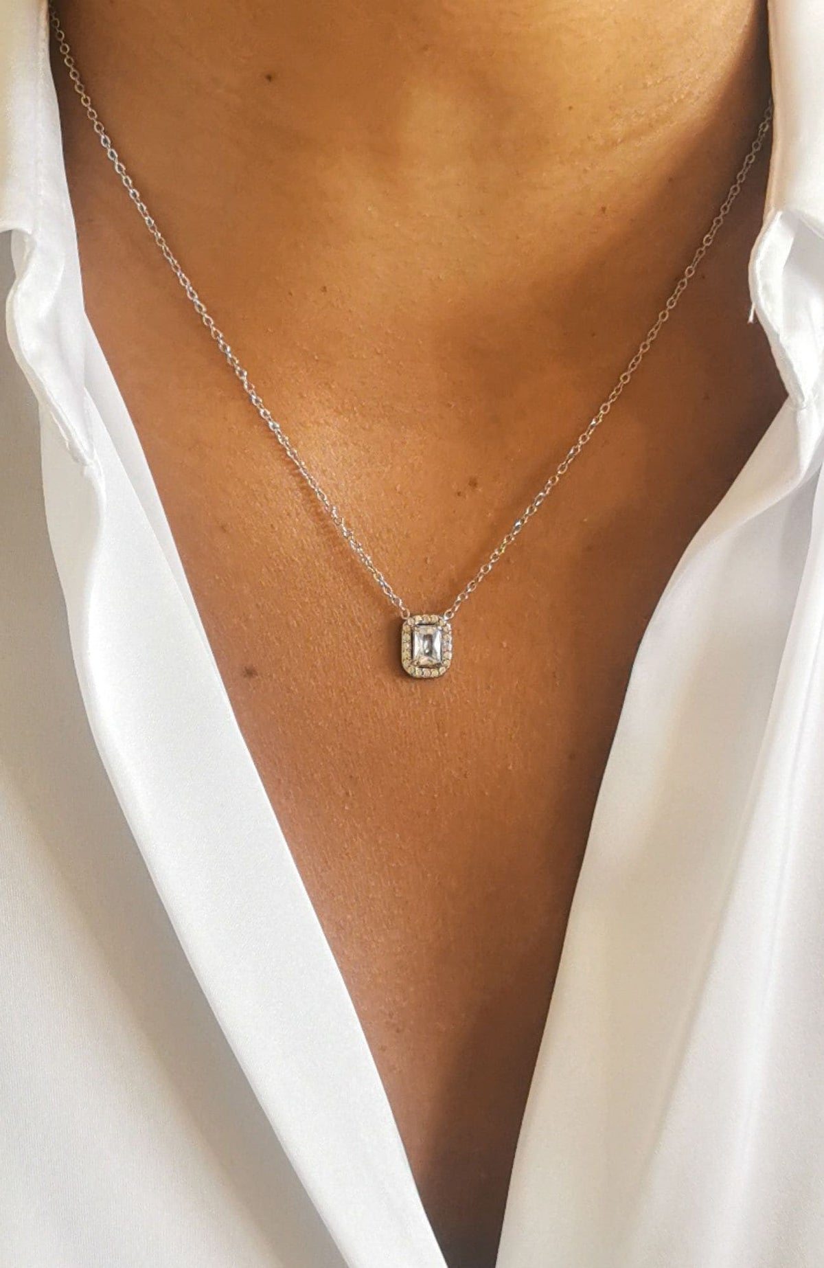 Collier "Georgia" argenté