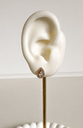 Boucles d'oreilles puce goutte zircons poire Emilya Bijoux
