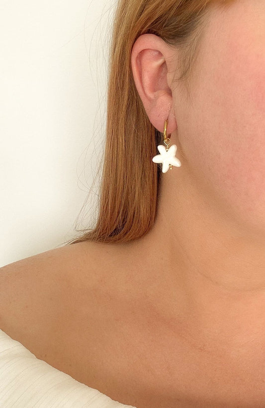 Boucles "Nouméa" Blanches