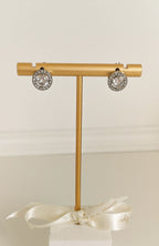 Boucles "Rosy" argenté