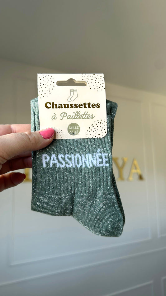 chaussettes à paillettes femme à offrir, cadeau femme parfait 