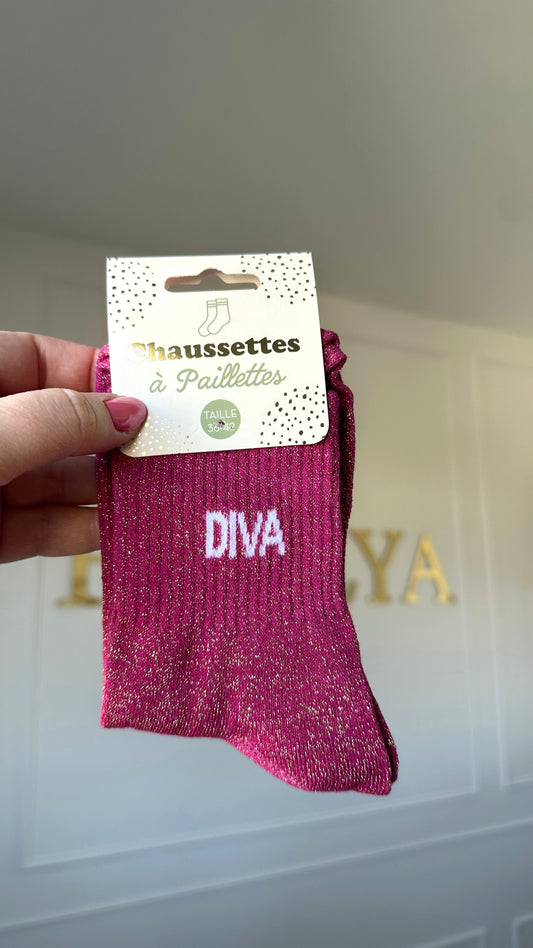 chaussettes à paillettes cadeau femme idéal