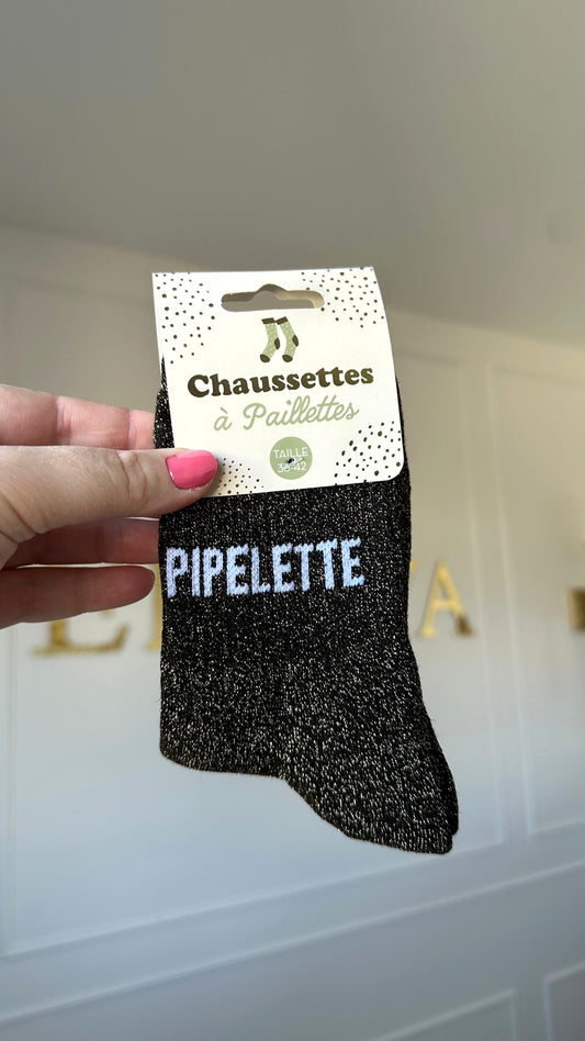 chaussettes à paillettes à offrir, cadeau femme original 