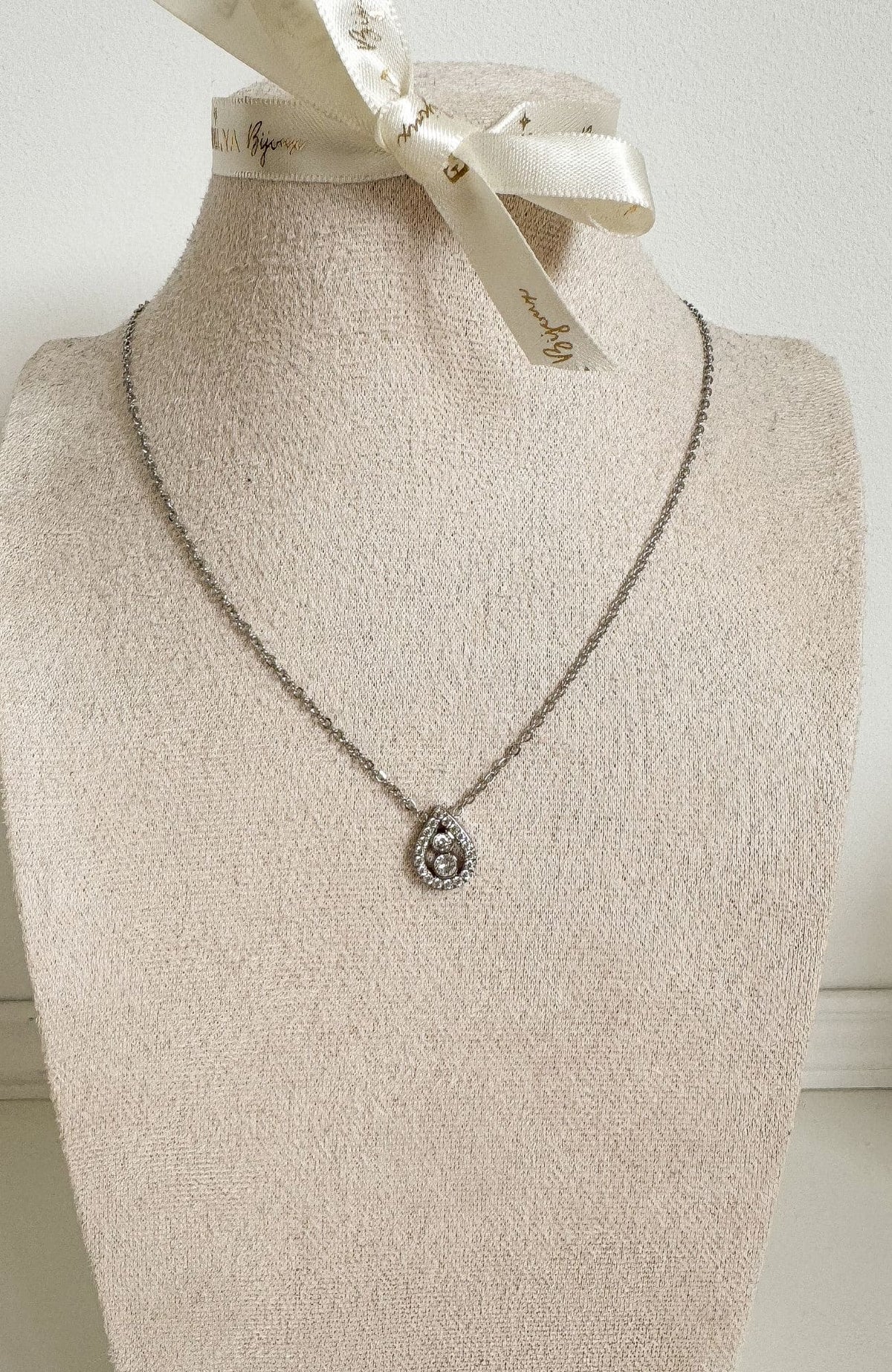 Collier "Estéa" argenté