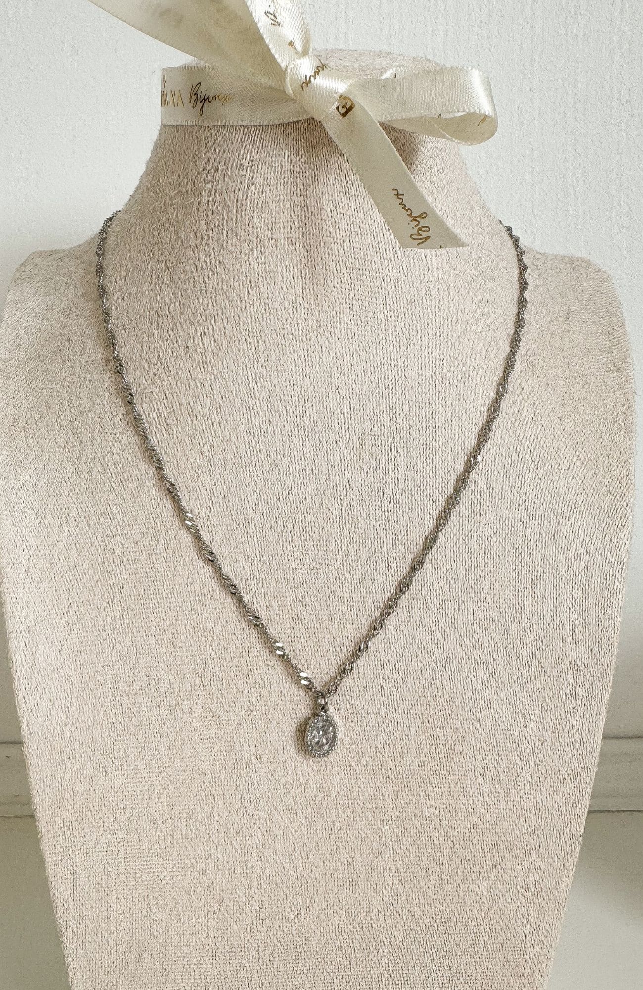 Collier "Laïa" argenté