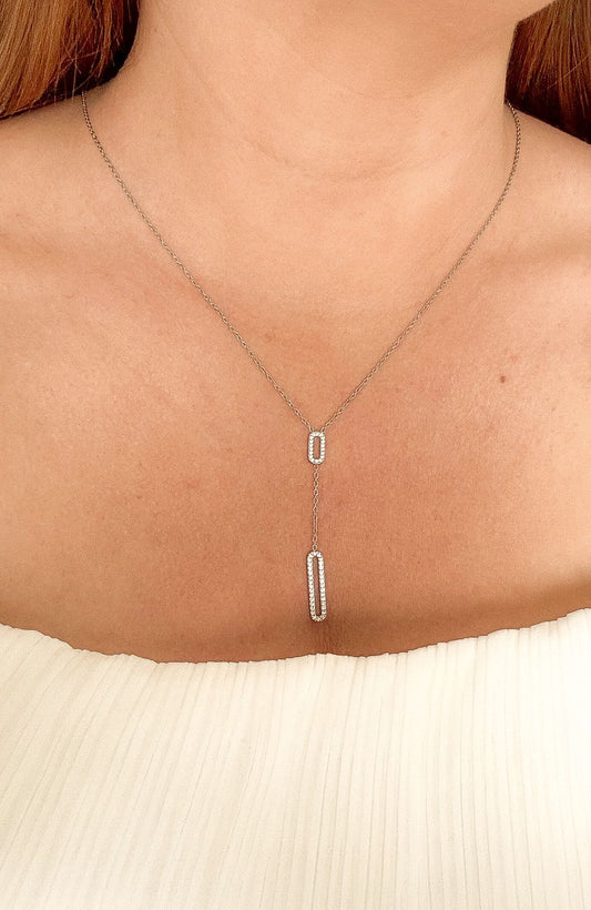 Collier "Lily-Rose" argenté