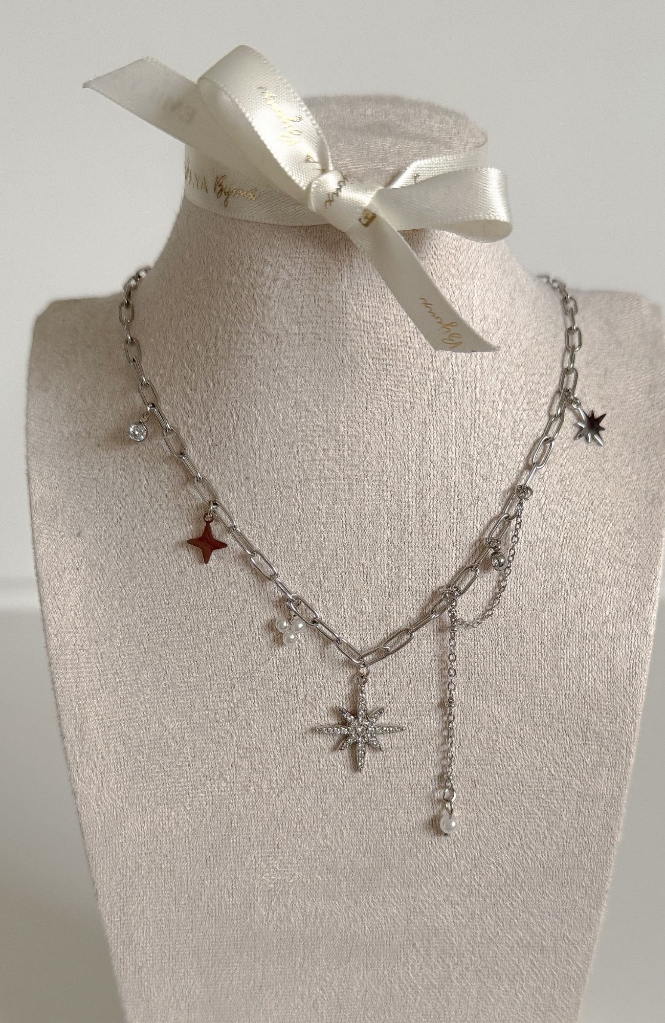 Collier "Telma" argenté